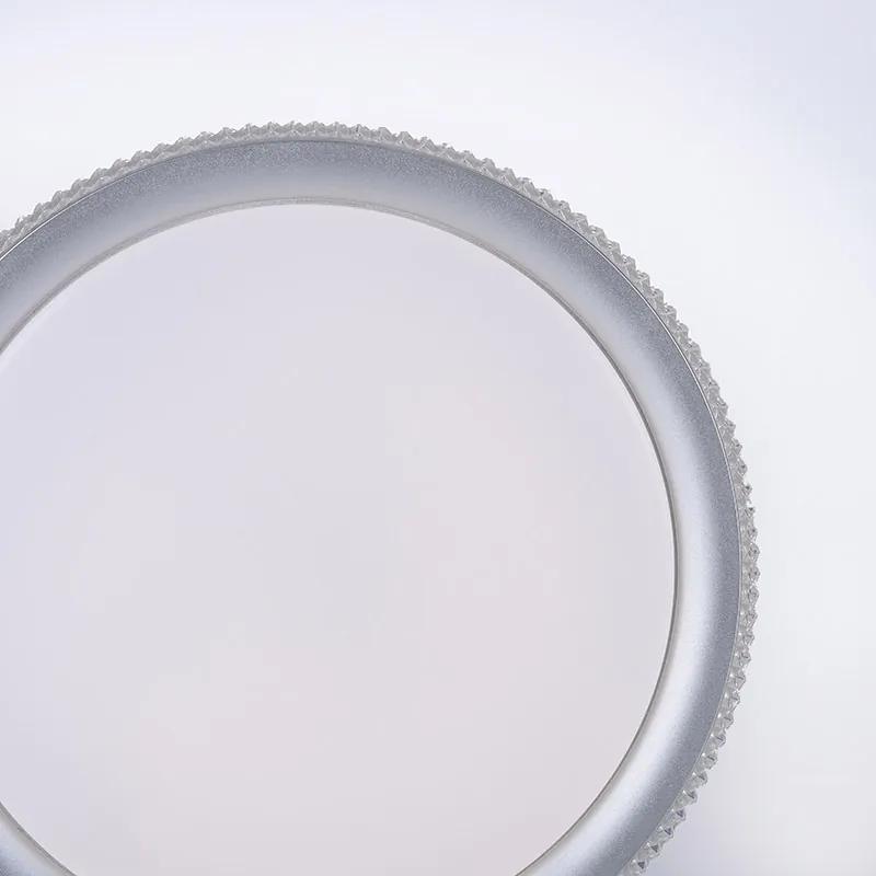 Plafoniera de design argintiu 40 cm cu LED reglabil - Wendy