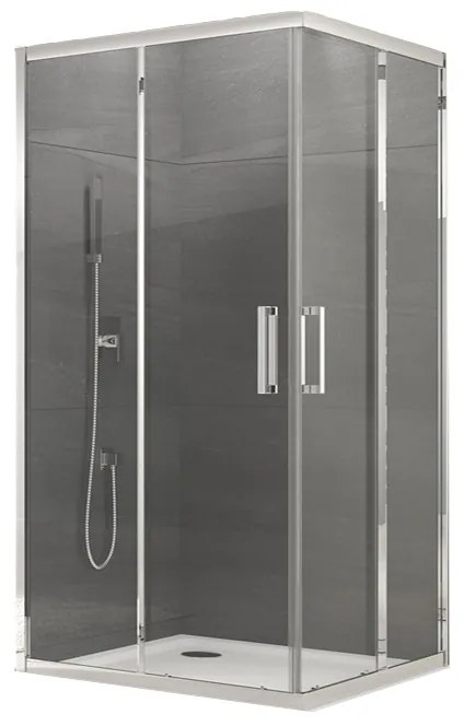 Cabina dus sticla securizata cu cadita de dus inclusa, 80x80 cm, Sanswiss, Ocelia 800x800 mm