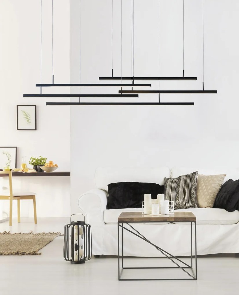 Lustra LED dimabila design modern Merlo black ZZ AZ3184