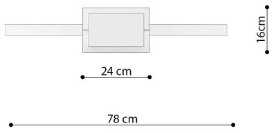 Lustră LED pe cablu RIO LED/50W/230V CRI90 3000K d. 78 cm auriu Thoro TH.248
