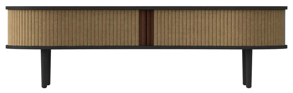 Masă TV maro/maro deschis cu aspect de lemn de stejar 140x40 cm Audacious – UMAGE