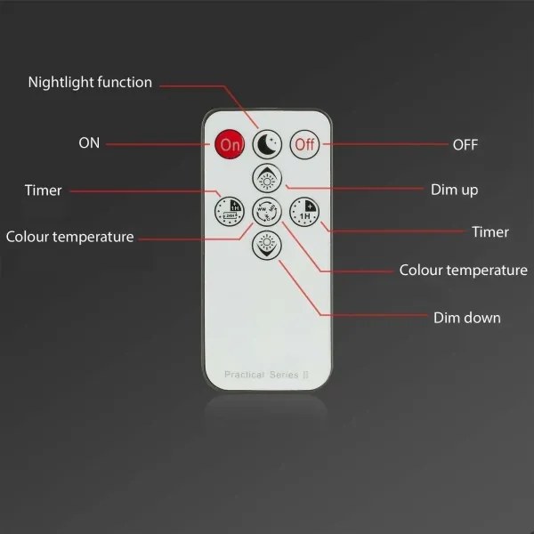 SET 3x corp de iluminat LED încastrat pentru baie LED/4,8W/230V IP44 Briloner + telecomandă