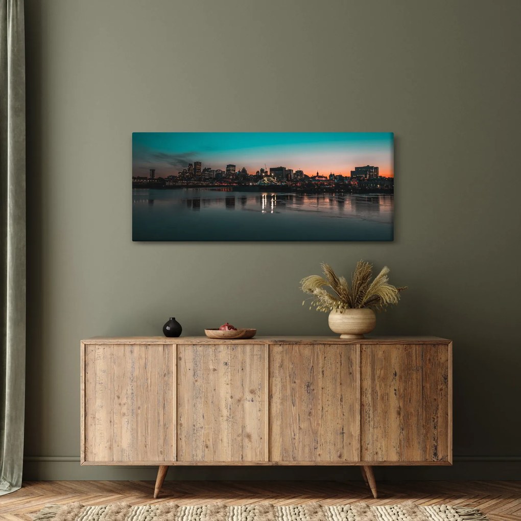 Tablou cu oraș mare (120x50 cm)