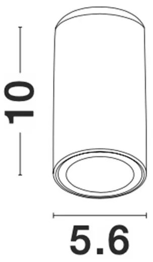 Spot aplicat tavan / plafon design modern minimalist GENER negru