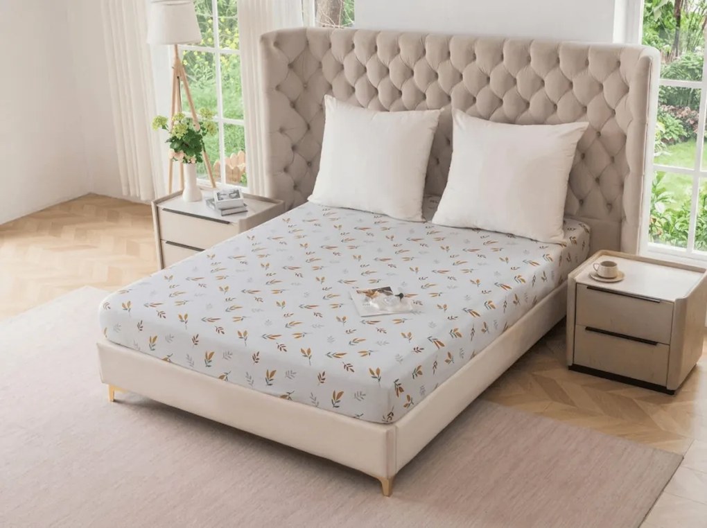 Cearsaf din microfibra VELIORA alb 90x200 cm