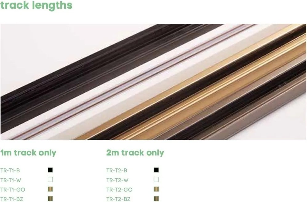 Spot pentru sina Track Project Collection, Orion 2 negru