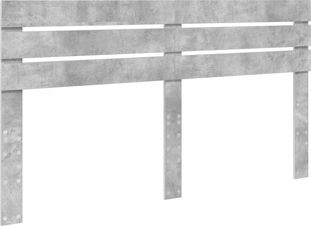 vidaXL Tăblie cap Gri din beton 180 cm Lemn compozit