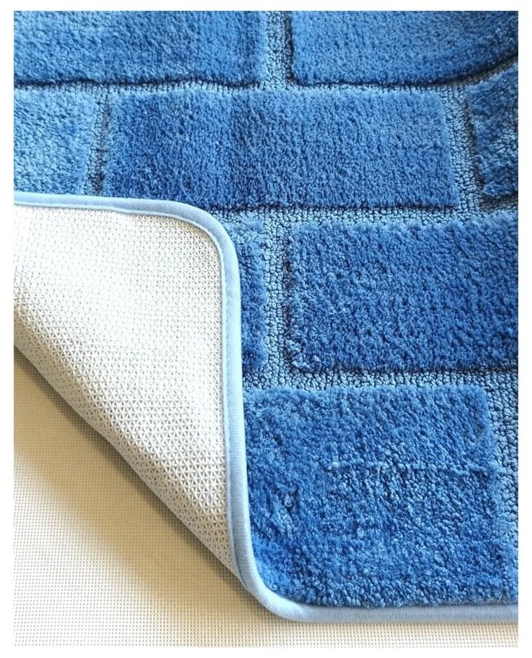 Covoraș de baie albastru 50x80 cm – JAHU collections