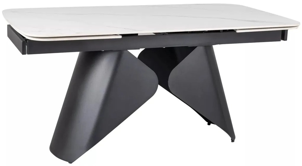 Masa extensibila Armando alb/negru L160-240xl90 cm