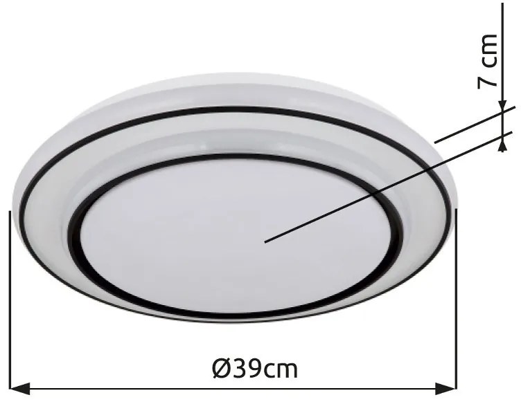 Plafoniera LED design slim LOGAN