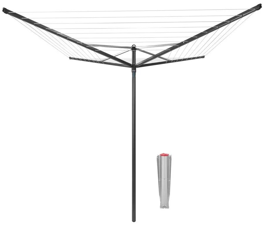 Uscător de rufe gri antracit pentru grădină 50 m Topspinner – Brabantia