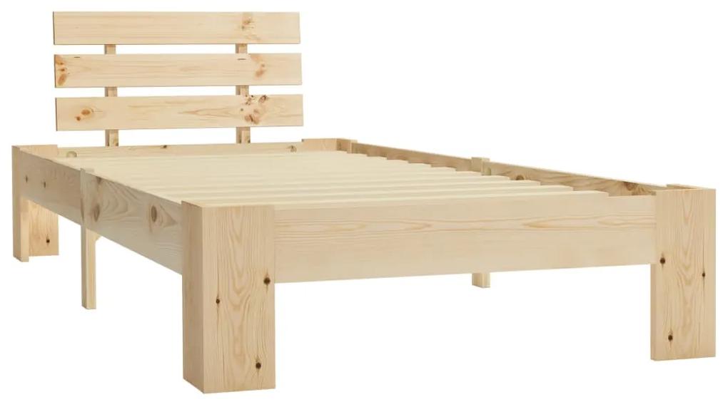 283161 vidaXL Cadru de pat, 100 x 200 cm, lemn masiv de pin