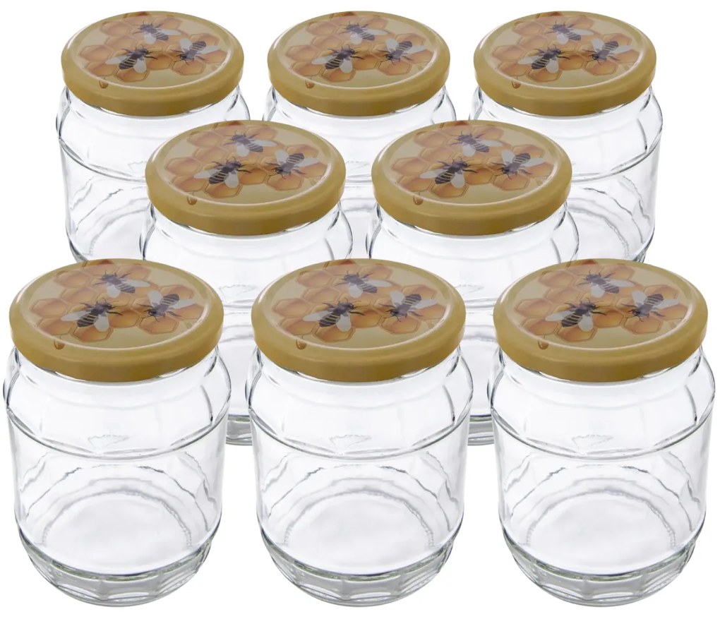 Set de borcane cu capace Orion Butoi 0,72 l, 8buc