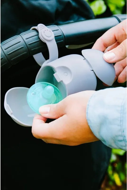 Suport suzeta portabil gri - Ubbi On The Go