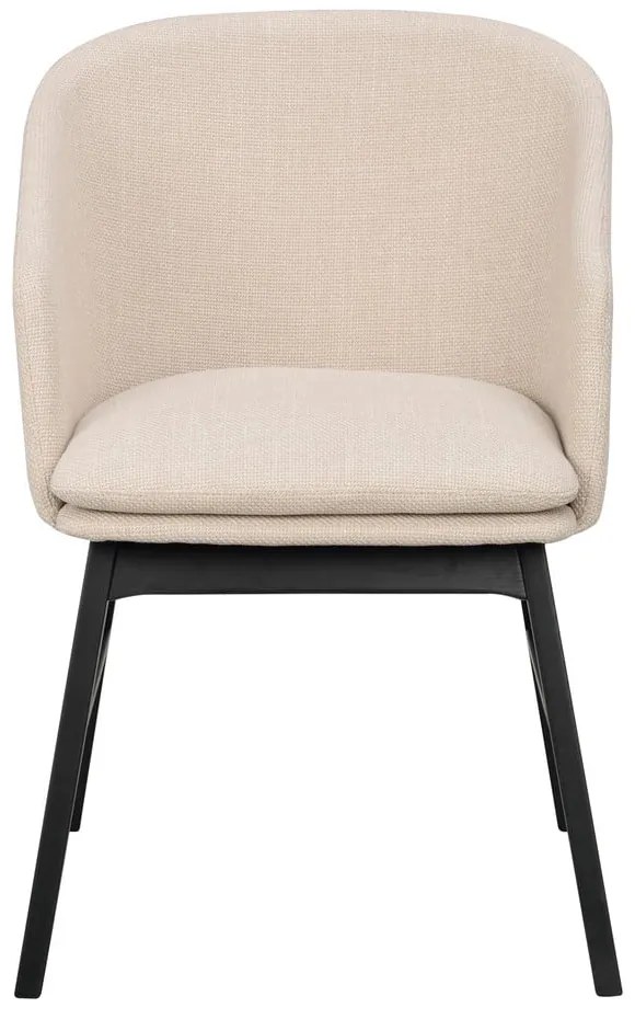 Set de scaune de sufragerie bej 2 buc. tapițat Windham – Rowico