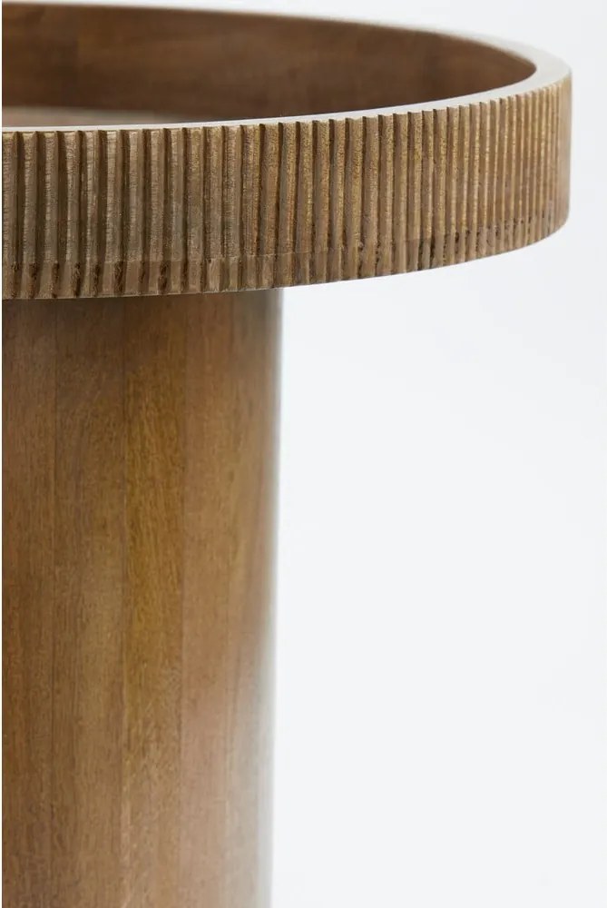 Măsuță auxiliară rotundă din lemn de mango ø 60 cm Kalomo – Light &amp; Living