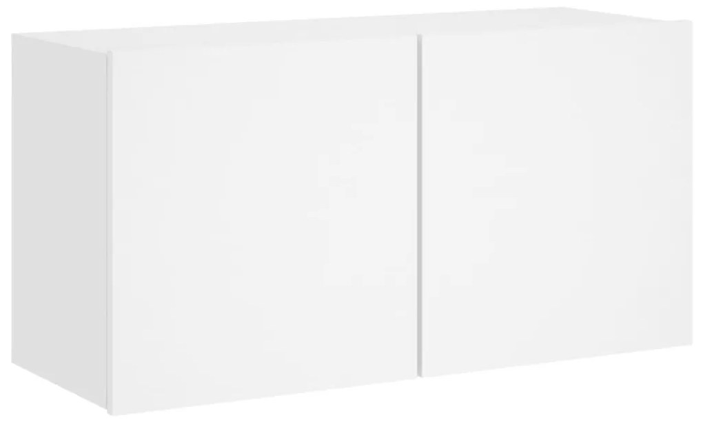 836952 vidaXL Comodă TV de perete, alb, 80x30x41 cm