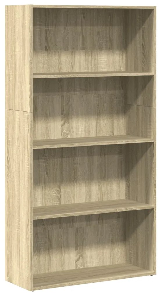 857942 vidaXL Bibliotecă, stejar sonoma, 80x30x152 cm, lemn prelucrat