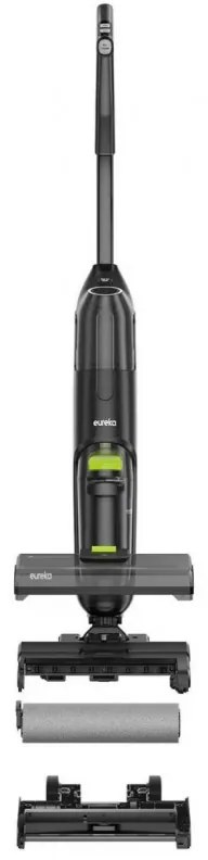 Aspirator vertical Eureka NEW400, 120W, 15000 mAh, 600ml, Curatare umeda si uscata, Autonomie pana la 30 min, Auto-curatare, Negru