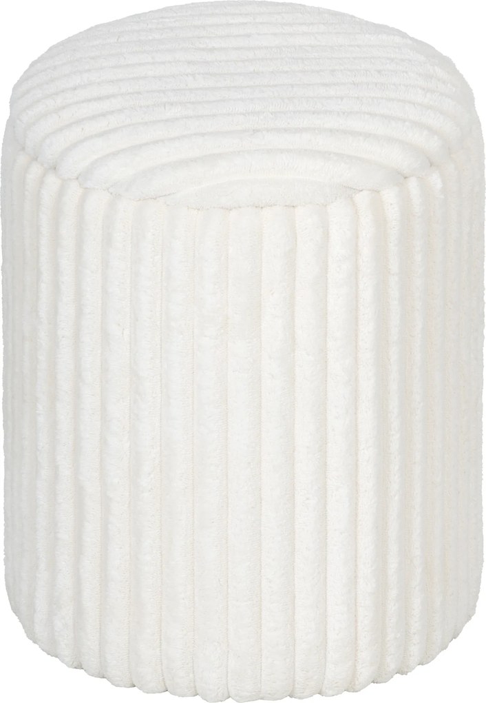 HOMCOM Taburet de depozitare cu capac reversibil, taburet modern din cord pentru living și dormitor, Alb | Aosom Romania