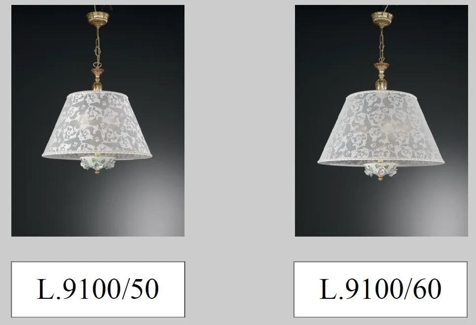 Lustra design italian cu 5 brate din alama si portelan 9100