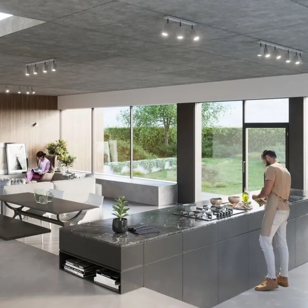 Sollux SL.0461 - Spot MERIDA 4xGU10/40W/230V gri