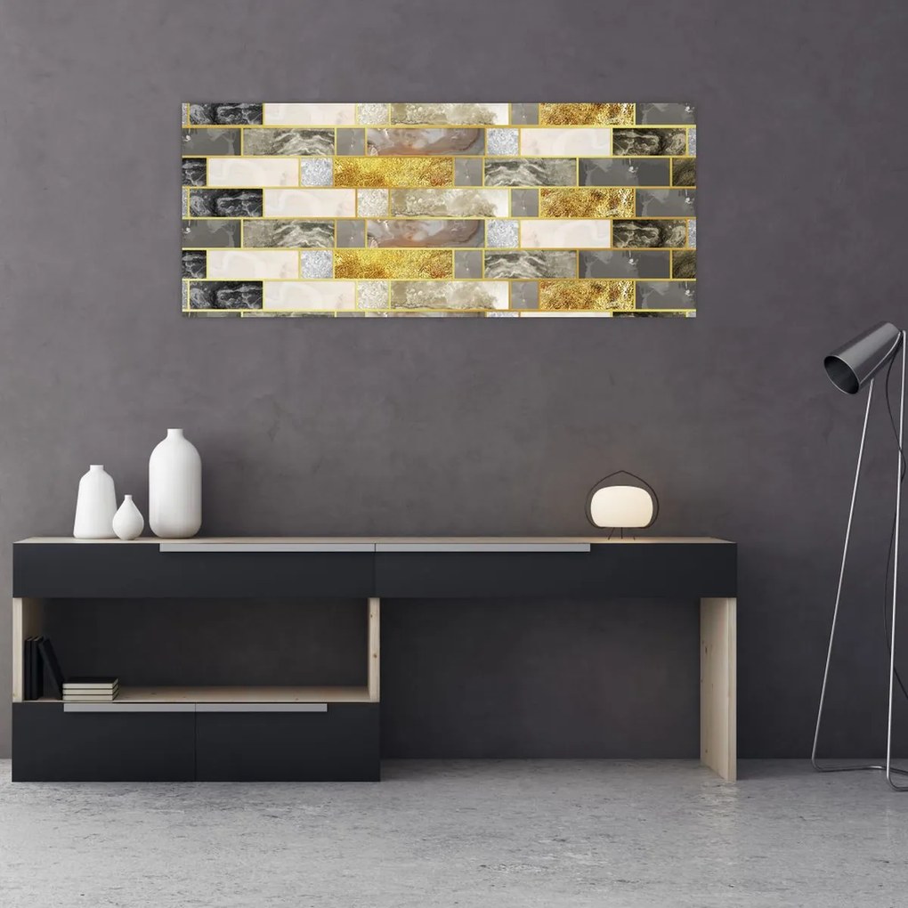 Tablou - Decor cu texturi (120x50 cm)