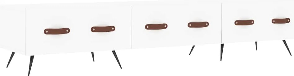 vidaXL Comodă TV, alb, 150x36x30 cm, lemn prelucrat