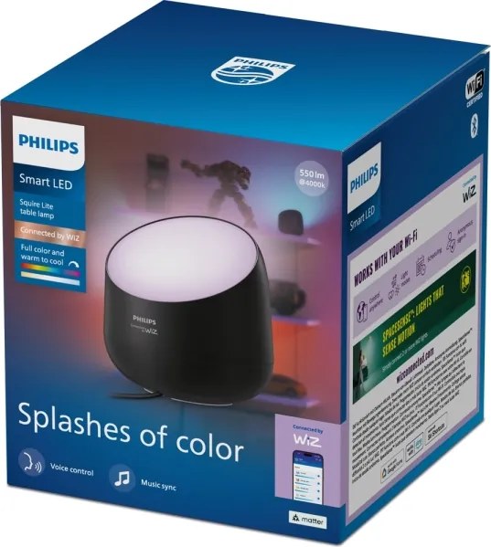 Philips - Lampă de masă SMART LED RGB+TW, reglabilă, 9W/230V, 2200-6500K, Wi-Fi