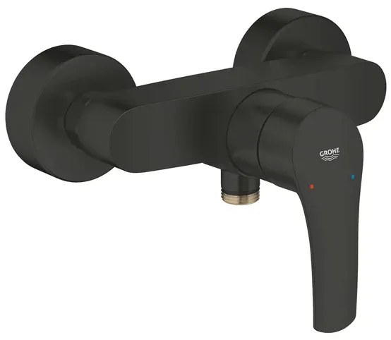 Baterie dus monocomanda negru mat Grohe Eurosmart New