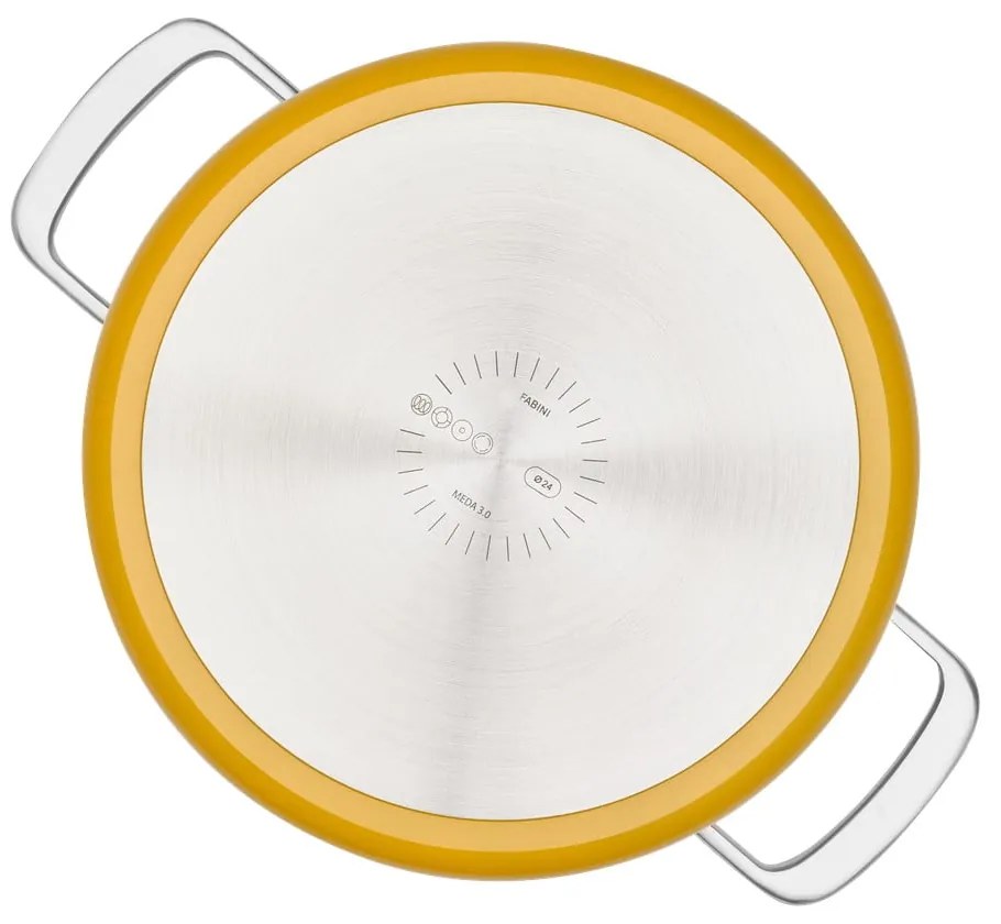 Oală cu capac/cu suprafață ceramică 5,5 l adecvată pentru plita cu inducție Meda 3.0 – FABINI