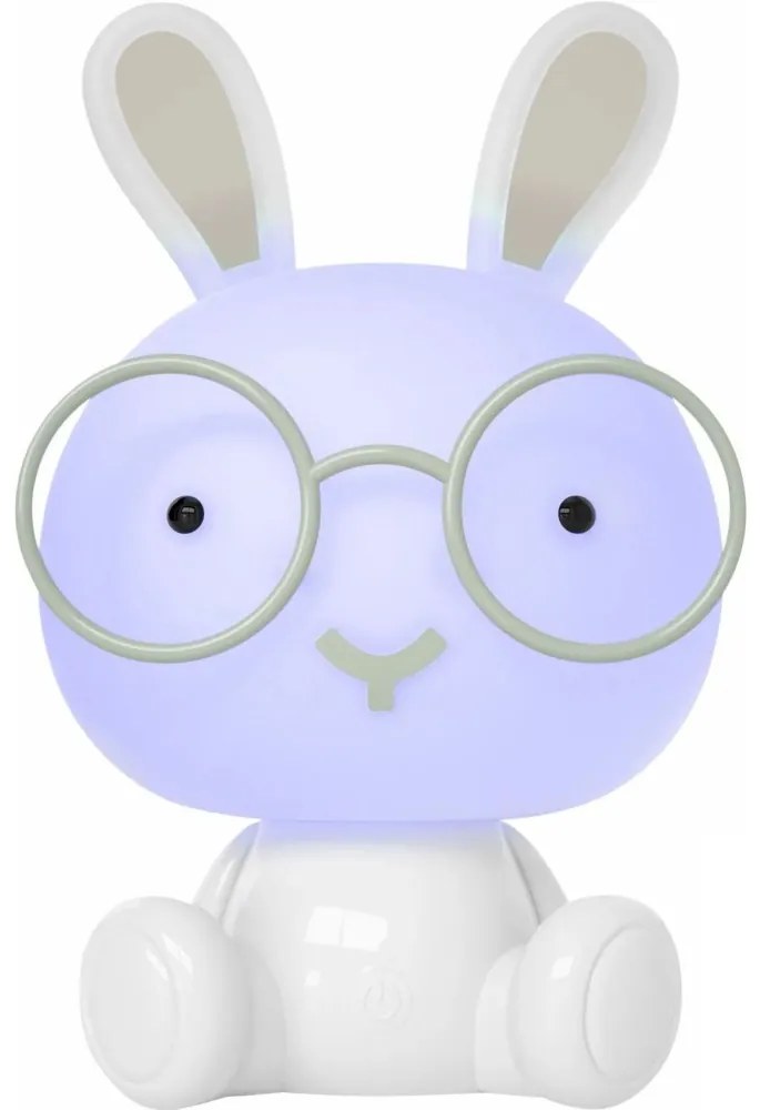 Veioză LED RGBW dimabilă de veghe pentru copii 2,5W/230V alb iepuraș