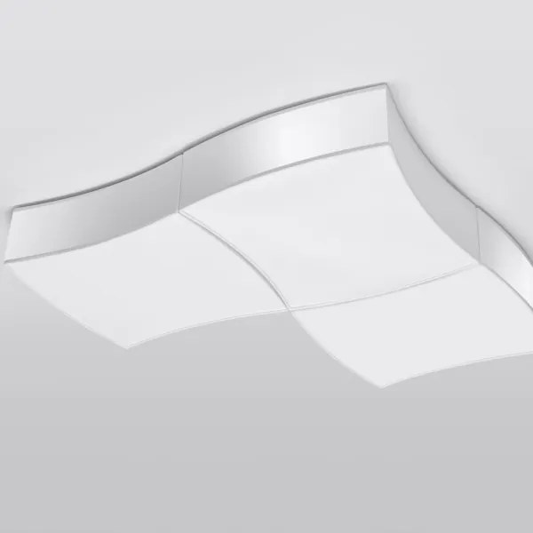 Plafonieră SQUARE 6xE27/60W/230V albă Sollux SL.1055