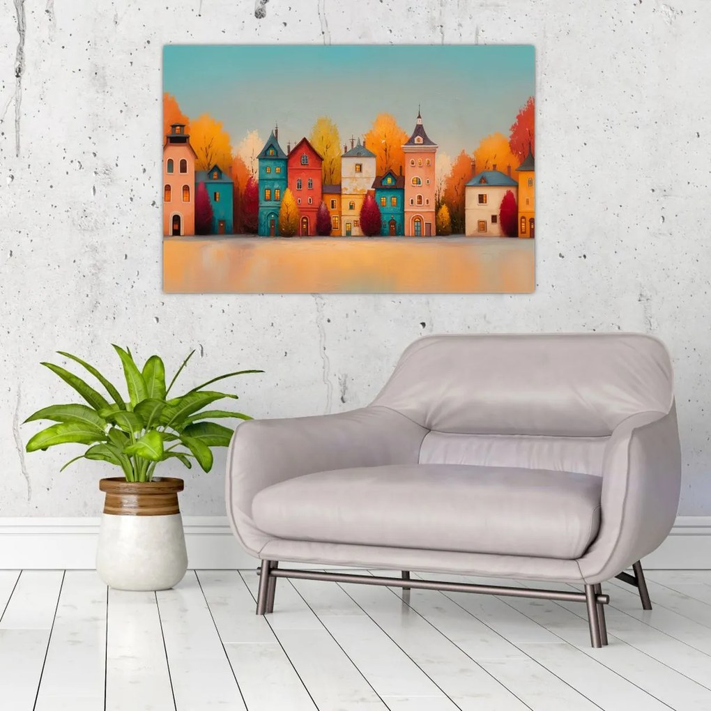 Tablou - Sat de toamnă (90x60 cm)