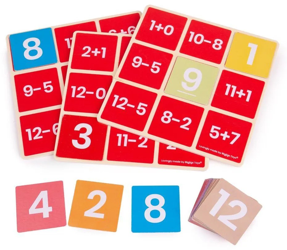 BINGO MATEMATIC - ADUNARI SI SCADERI - BIGJIGS TOYS (34021)