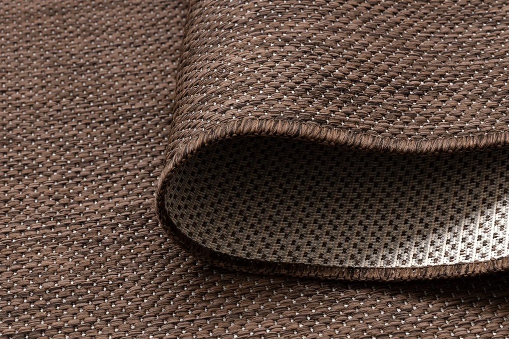 Covor, traversa SISAL SION A5165A Melanj țesute plate maro
