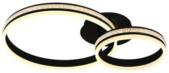 Lustră aplicată LED dimmabilă, 110W/230V, 3000–6500K + telecomandă