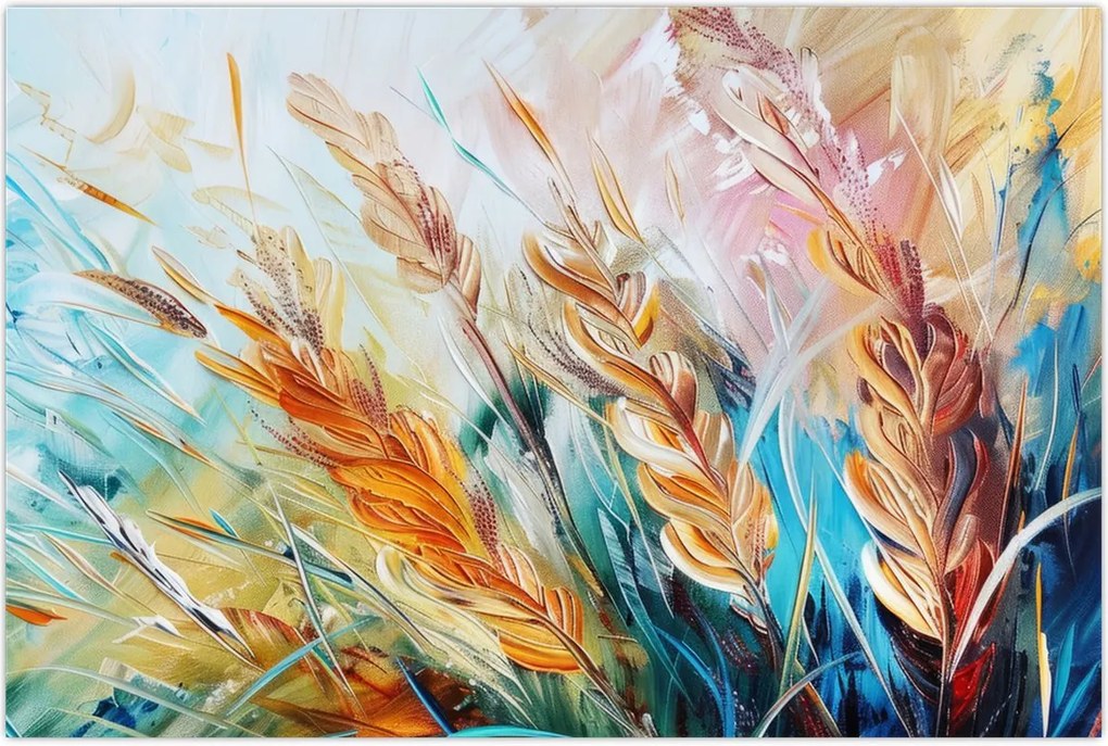 Tablou - Grâu, abstracție (90x60 cm)