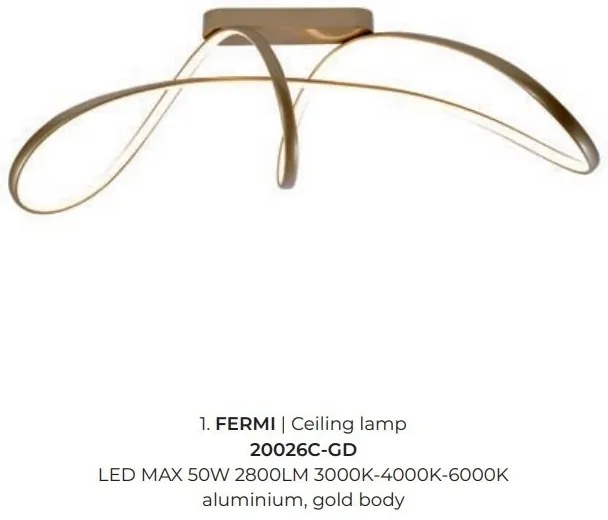 Lustra aplicata LED design moderna FERMI