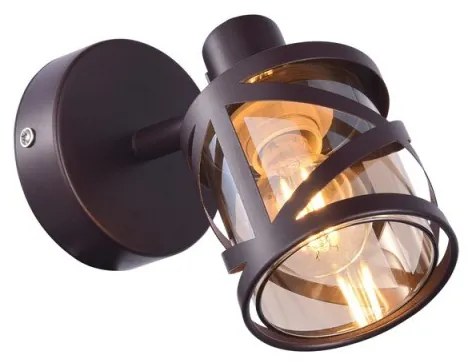 Aplica 1 spot design industrial metalica galben de chihlimbar OBERON 5335 RX