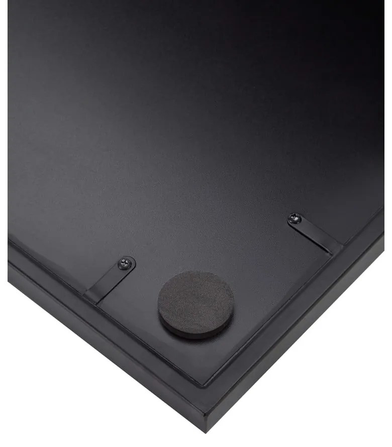 Oglindă de perete cu ramă metalică neagră Westwing Collection Clarita, 60 x 90 cm