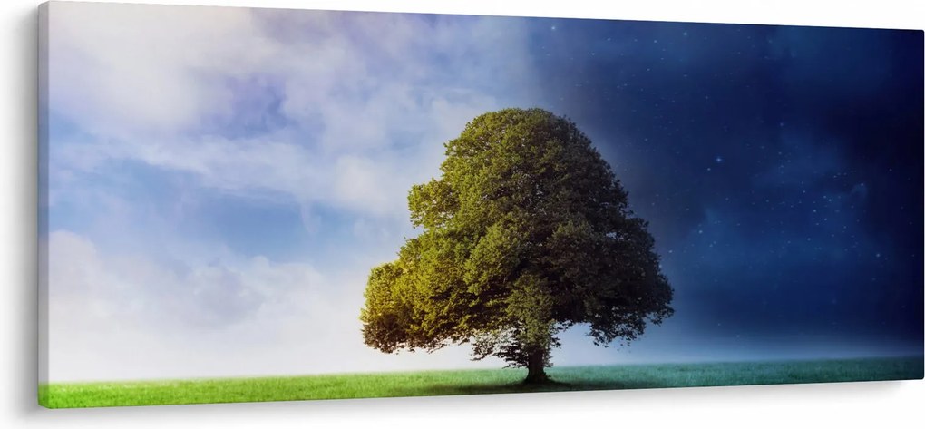 Tablou - Noapte și zi (120x50 cm)