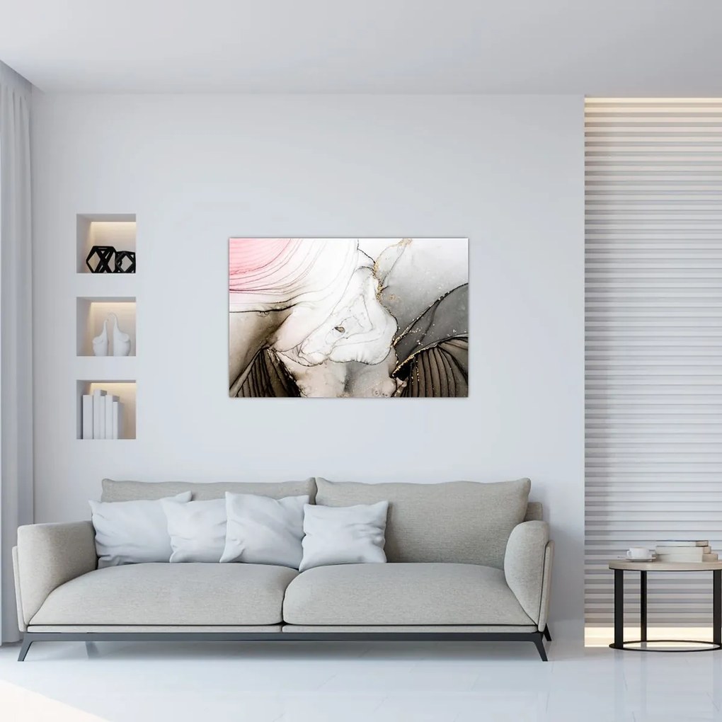 Tablou - Cerneală de marmură (90x60 cm)