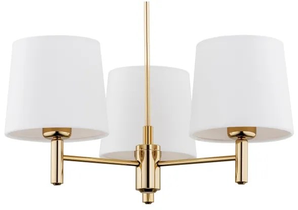 Lustră pe tijă PONTE 3xE27/15W/230V albă Argon 6110