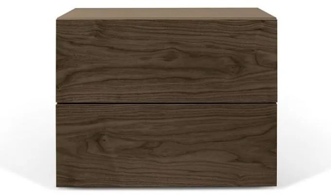 Noptieră cu 2 sertare TemaHome Aurora, maro