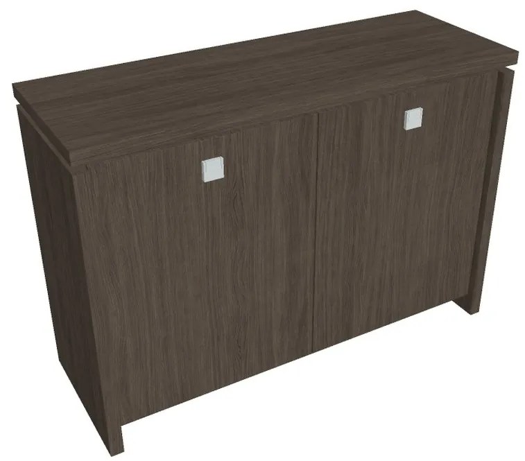 Dulap mic Verno 128 x 46 x 90 cm, stejar antracit