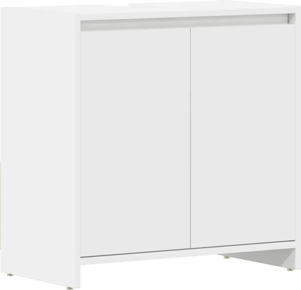 vidaXL Dulap de baie, alb, 60x33x61 cm, lemn prelucrat