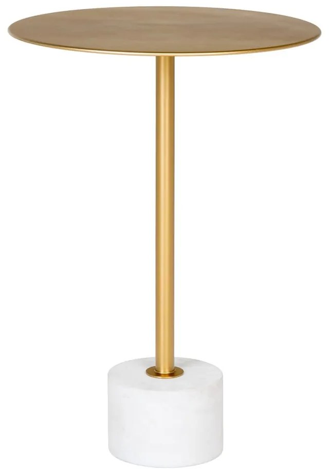 Măsuță auxiliară rotundă din metal ø 41 cm Lecco – House Nordic