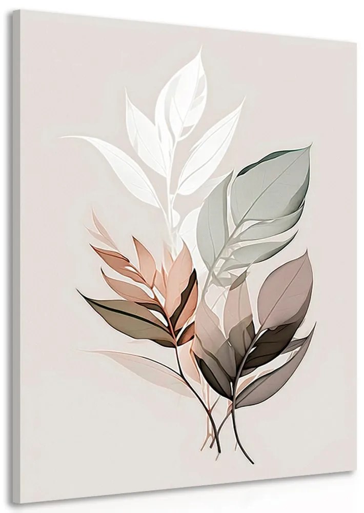 Tablou frunze minimaliste