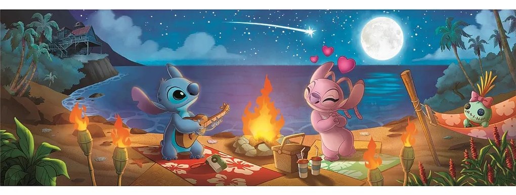 Disney Lilo și Stitch Puzzle Panorama Compact 1000 piese Clementoni